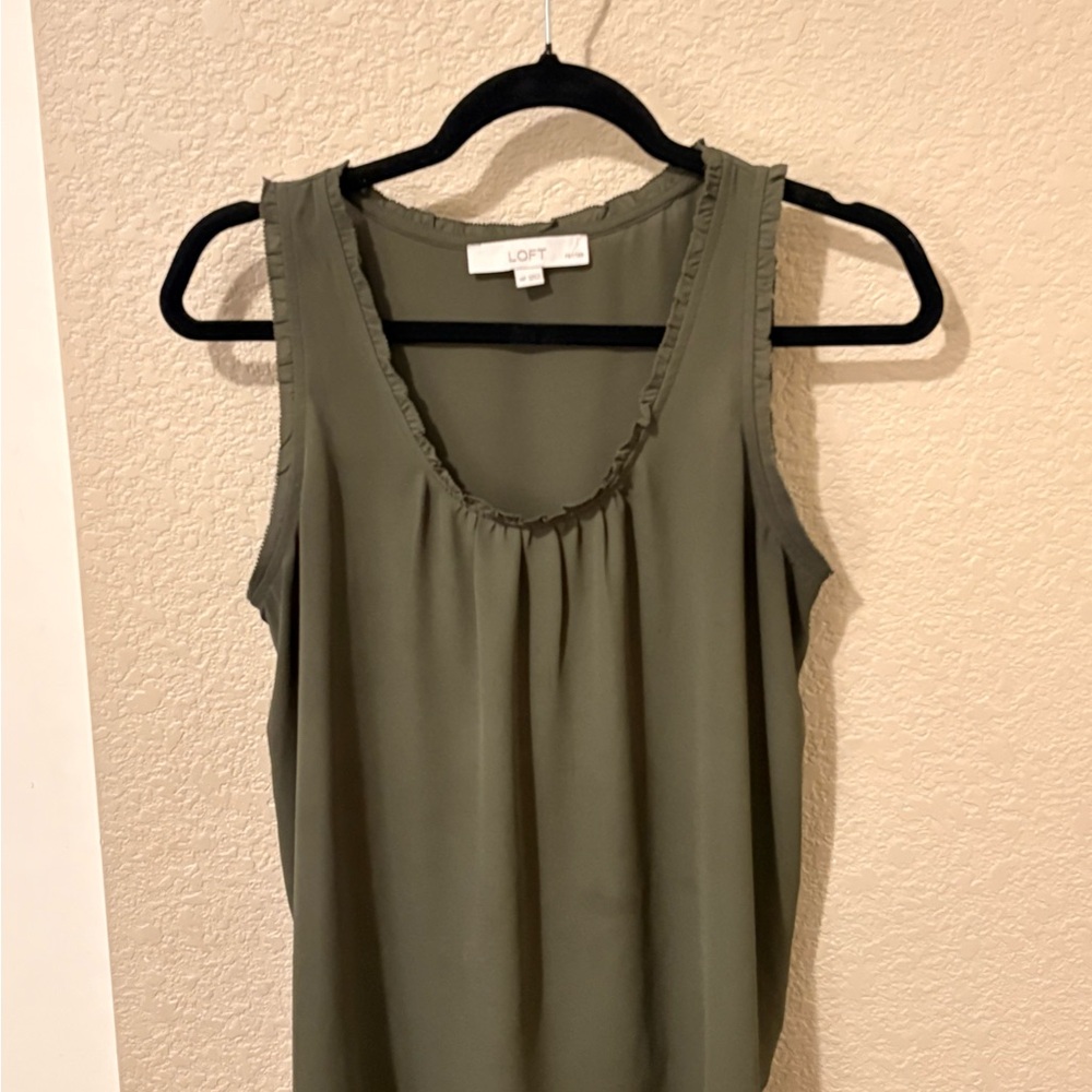 LOFT Sage Green Tank Top